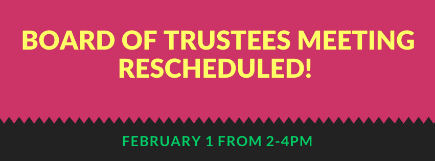 Board of Trustees Meeting Postponed