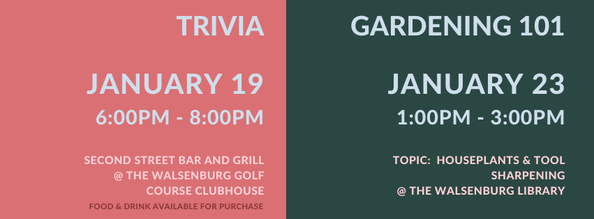 Trivia and Gardening 101 are back!