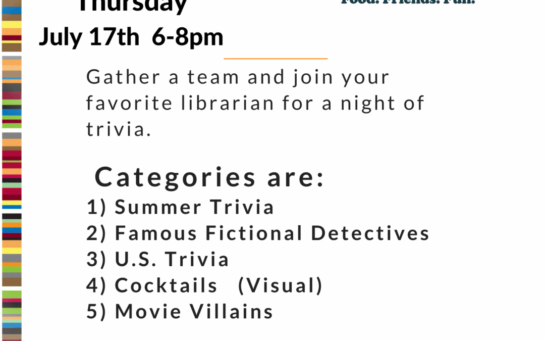 Trivia! Every Third Thursday! Come and Play!
