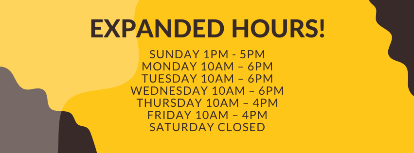 Expanded Hours!