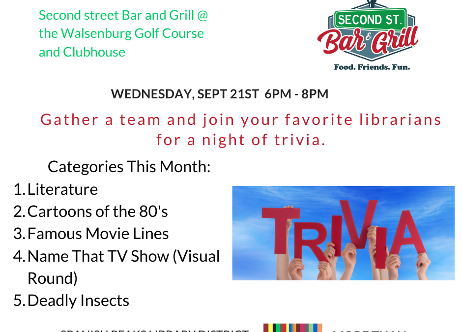 Trivia! Wednesday September 21, 2022