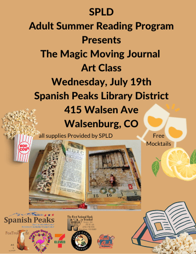 Adult Reading Program-Magic Moving Journal Art Class