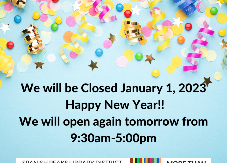 Closed For New Year’s Day