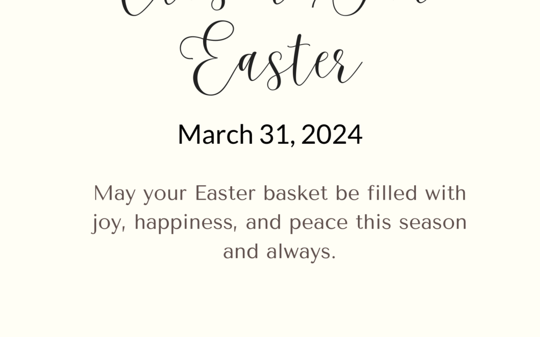 Closed for Easter