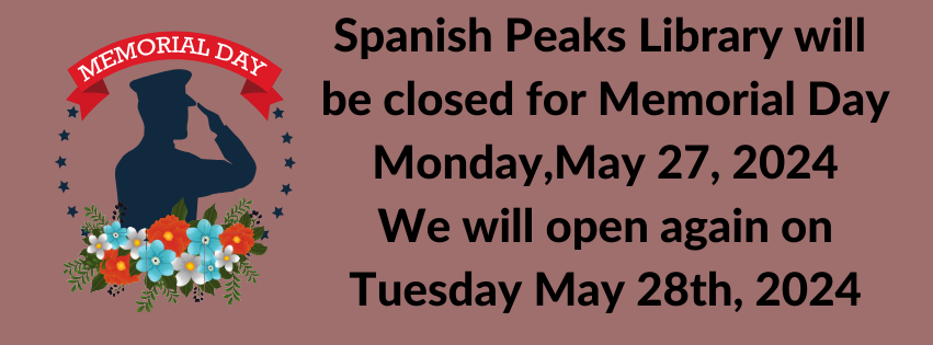 Closed For Memorial Day