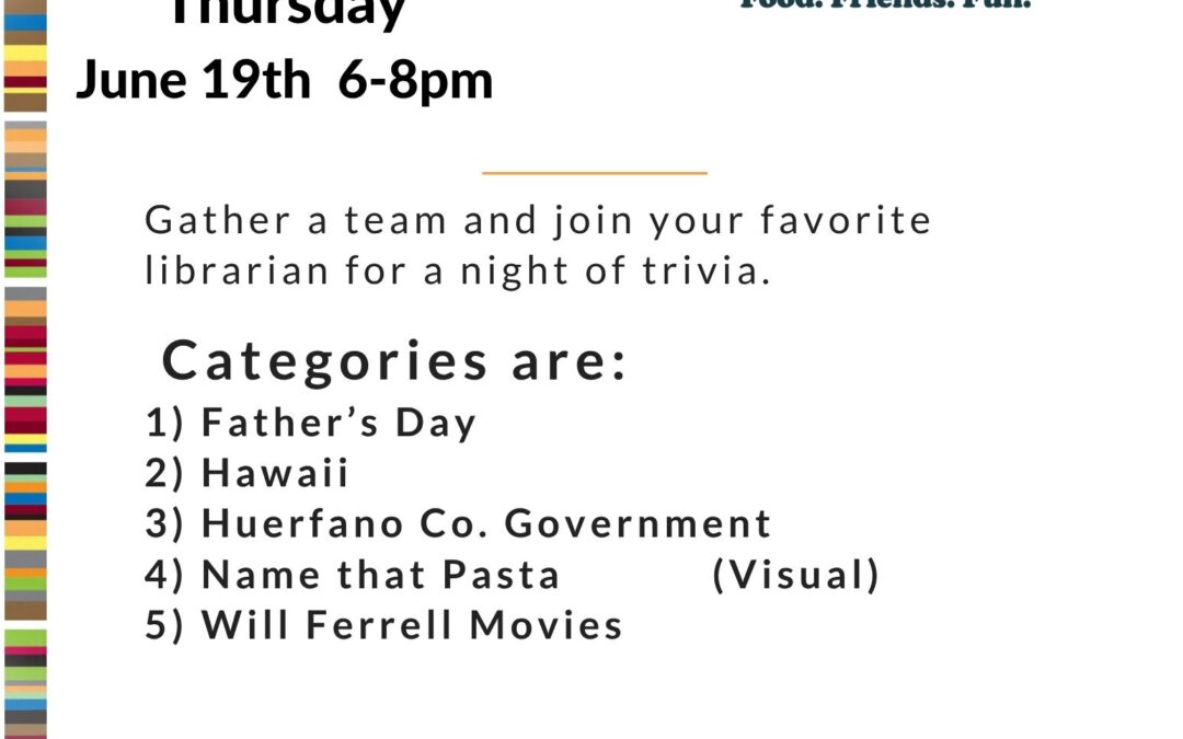 Trivia! Every Third Thursday! Come and Play!